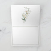 Elegante einfache Calla-Lilie Eukalyptus Beileid Dankeskarte (Innenseite)