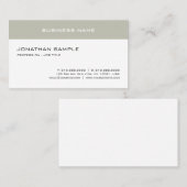 Elegante einfache Design-Vorlage Trendy Moderne To Visitenkarte (Vorne/Hinten)