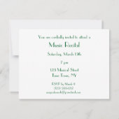 Elegante einfache einladung (Rückseite)