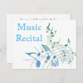 Elegante einfache einladung (Vorne/Hinten)