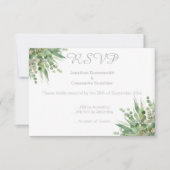 ELEGANTE EINFACHE EUCALYPTUS SILVER UAWG INVITATIO EINLADUNG (Vorderseite)