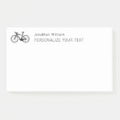 Elegante Einfache Fahrradhalle Retro Personal Stat Post-it Klebezettel (Vorderseite)