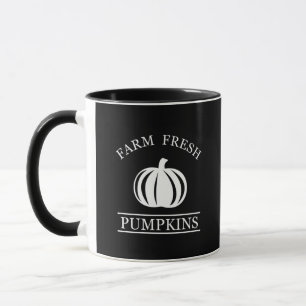 Elegante einfache Farm frische Kürbisse fallen Her Tasse