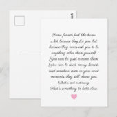 Elegante einfache Freundschaft Postkarte (Vorne/Hinten)