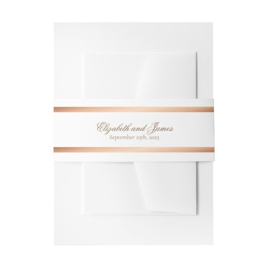 Elegante einfache Gold Script Wedding Bly Band (Vorderseite Beispiel)