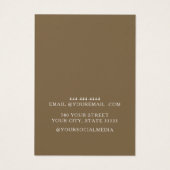 Elegante, einfache Goldschmuck-Ohrringe (Rückseite)