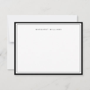 Elegante einfache Grenze modern minimalistisch Mitteilungskarte