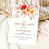 Elegante einfache Hochzeit im Herbst Save The Date
