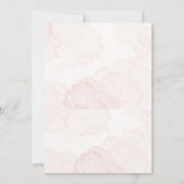 Elegante, einfache Hochzeitseinladung mit Aquarell Einladung (Rückseite)