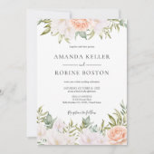 Elegante, einfache Hochzeitsfeier Einladung (Vorderseite)