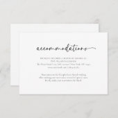 Elegante einfache Hochzeitskarte Dankeskarte (Vorne/Hinten)