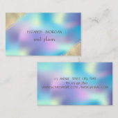 Elegante einfache Imitate Gold, holografisch Visitenkarte (Vorne/Hinten)