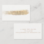 Elegante einfache Imitate Goldener Pinselstrich, W Visitenkarte (Vorne/Hinten)