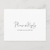 Elegante einfache Kalligraphie-Menü UAWG Postkarte (Vorderseite)