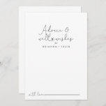 Elegante einfache kalligraphische Hochzeitsstimmun Hinweiskarte<br><div class="desc">Diese elegante einfache kalligraphische Hochzeit auch Wünsche Tipp-Karte ist perfekt für eine rustikale Hochzeit. Das einfache und elegante Design zeichnet sich durch klassische und extravagante Schriftzeichen in Schwarz und Weiß aus. Diese Karten sind ideal für Hochzeiten, Brautparty, Babydusche, Graduiertenfest u.v.m. Personalisieren Sie die Karten mit den Namen der Braut und...</div>