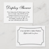 Elegante, einfache, keine Wrap Brautparty Geschenk Begleitkarte (Vorne/Hinten)