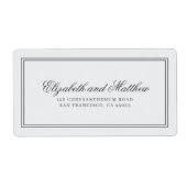 Elegante einfache klassische Hochzeitsstimmung - R (Vorne)