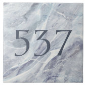 Elegante einfache, klassische Marmorhaus-Nummer Pl Fliese (Vorderseite)