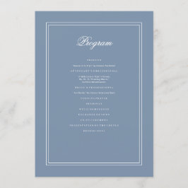 Elegante, einfache klassische, verblasste blaue un programm