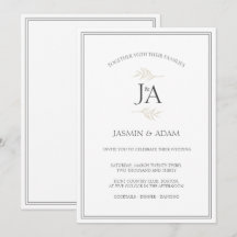 Elegante, einfache, klassische Weiße Hochzeiten