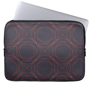 Elegante, einfache, lebendige, moderne Linienmuste Laptopschutzhülle