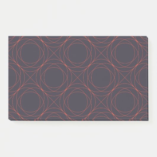 Elegante, einfache, lebendige, moderne Linienmuste Post-it Klebezettel (Vorderseite)