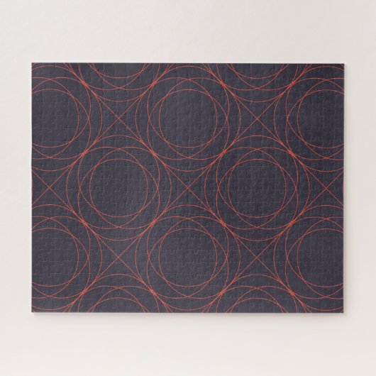 Elegante, einfache, lebendige, moderne Linienmuste Puzzle (Horizontal)