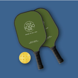 Elegante, einfache Logos Olive Green Personal Pickleball Schläger