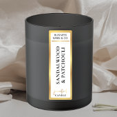 Elegante einfache Lux Gold Border Tamper Proof Can Etiketten