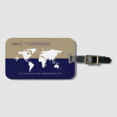 Elegante Einfache Maskuline Moderne Kunst, Dichtun Gepäckanhänger (Vorderseite (Horizontal))