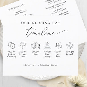 Elegante, einfache, minimale Hochzeitstunde, Progr