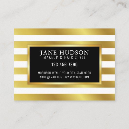 Elegante, einfache, Minimalistisch bearbeitbare Vi Visitenkarte (Rückseite)