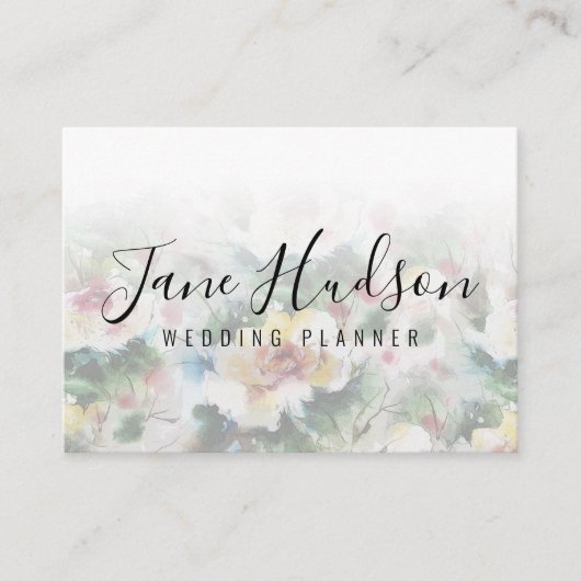 Elegante, einfache, Minimalistisch bearbeitbare Vi Visitenkarte (Vorderseite)