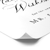 Elegante Einfache Minimalistische Beratung & Wünsc Poster (Ecke)