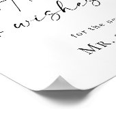 Elegante Einfache Minimalistische Beratung & Wünsc Poster (Ecke)