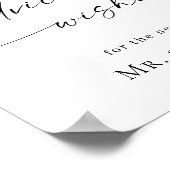 Elegante Einfache Minimalistische Beratung & Wünsc Poster (Ecke)