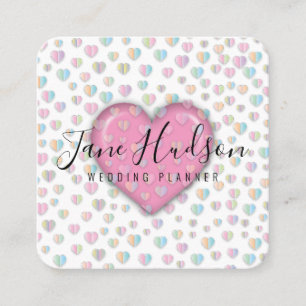 Elegante einfache minimalistische editierbare Visi Quadratische Visitenkarte