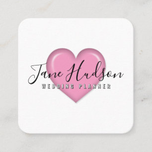 Elegante einfache minimalistische editierbare Visi Quadratische Visitenkarte