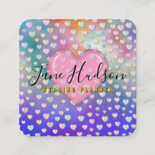 Elegante einfache minimalistische editierbare Visi Quadratische Visitenkarte