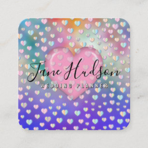 Elegante einfache minimalistische editierbare Visi Quadratische Visitenkarte