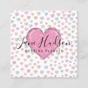 Elegante einfache minimalistische editierbare Visi Quadratische Visitenkarte