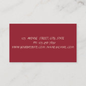 Elegante Einfache, Minimalistische, Gold Glitzer L Visitenkarte (Rückseite)