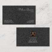 Elegante einfache Minimalistische Grunge Visitenkarte (Vorne/Hinten)