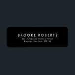 Elegante, einfache Minimalistische Hochzeit<br><div class="desc">Einfache Minimalistische Schwarz-Weiß-Moderne Hochzeitsadresse. Weitere passende Designs und Variationen finden Sie in meinem "Blitzweddingpaperie" Shop. Und zögern Sie nicht,  mich für weitere Anpassungen oder Match-Artikel zu kontaktieren.</div>