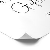 Elegante einfache Minimalistische Karten und Gesch Poster (Ecke)