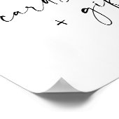 Elegante einfache Minimalistische Karten und Gesch Poster (Ecke)