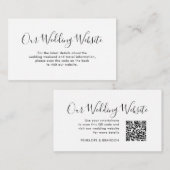 Elegante, einfache Minimalistische moderne Website Begleitkarte (Vorne/Hinten)