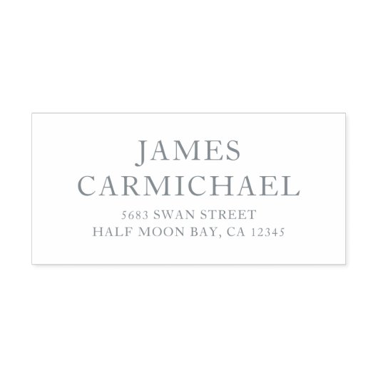 Elegante, einfache moderne Business-Rücksendeadres Permastempel (Design)
