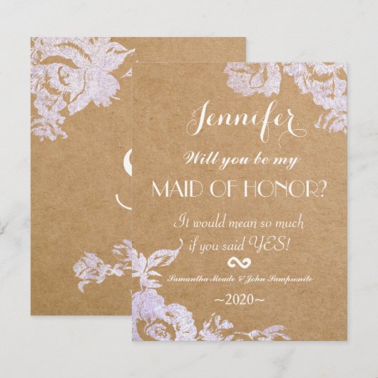 Elegante einfache moderne einladung (Vorne/Hinten)