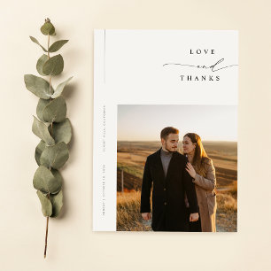 Elegante einfache moderne Foto-Hochzeit Save The Date